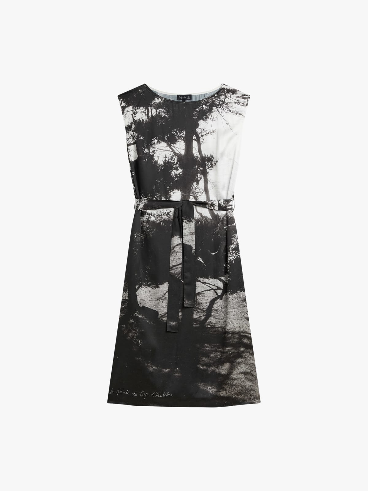 viscose dress printed with a digital photo by agnès b.