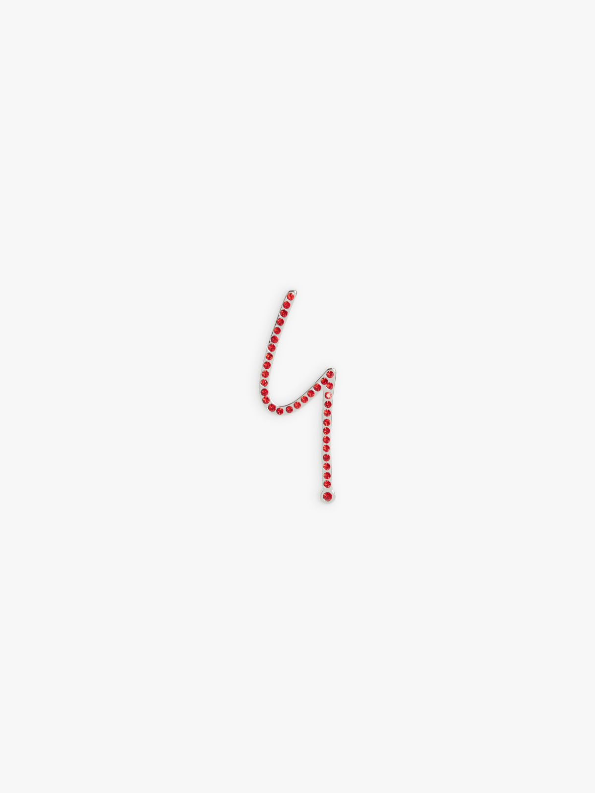 burgundy Point d'ironie lapel pin